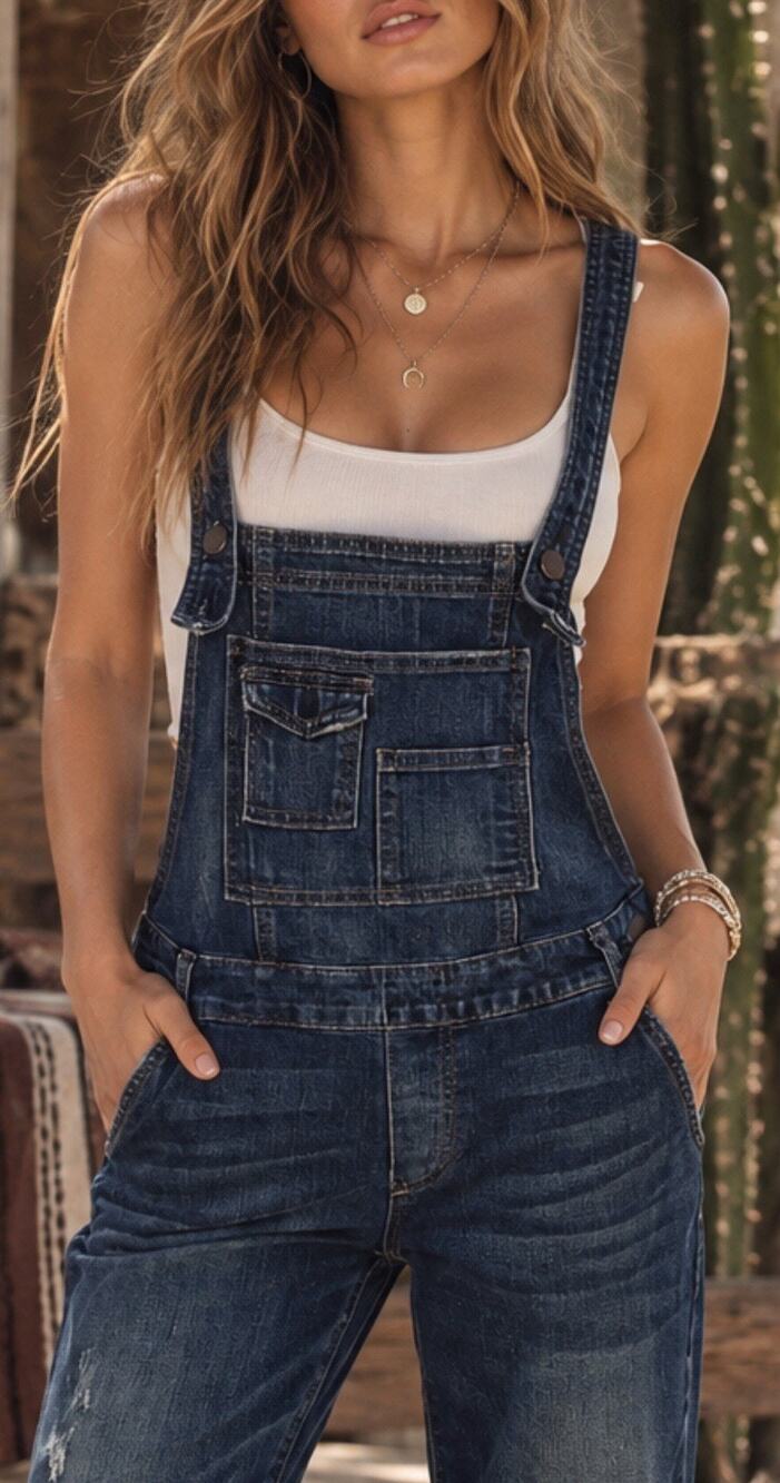 Free People Womens 25 Dark Wash Denim Overalls Boyfriend Low Rise Jeans Jumpsuit